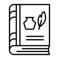 Beautiful vector design of history book, premium icon