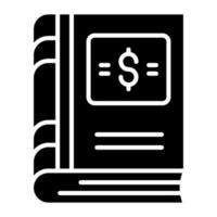 Finanzas libro vector diseño moderno estilo, fácil a utilizar icono