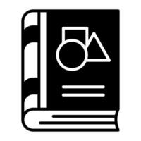 Modern vector icon of geometry book, easy to use vector