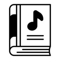 Vector design of music book in editable style, premium icon