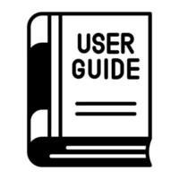 User guide vector design in modern style, easy to use icon