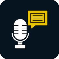 Podcast Vector Icon Design