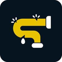 Damage Pipe Vector Icon Design