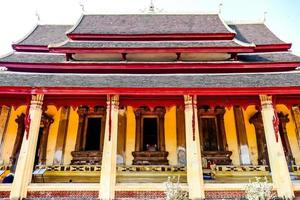 Ancient Buddhist temple in Asia photo