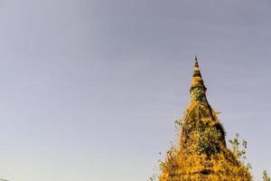 Ancient Buddhist temple in Asia photo