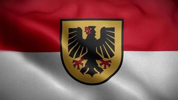Dortmund Deutschland Flagge Schleife Hintergrund 4k video