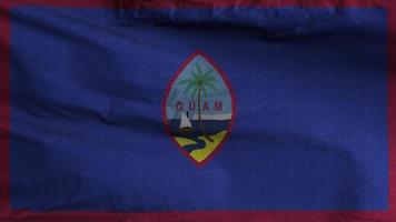 Guami bandiera ciclo continuo sfondo 4k video
