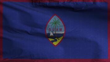 guam Flagge Schleife Hintergrund 4k video