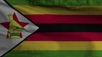 Zimbabue bandera lazo antecedentes 4k video