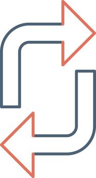 icono de vector de bucle