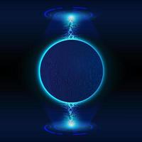 Modern Holographic Globe on Technology Background vector