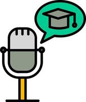 Eduction Podcast Vector Icon