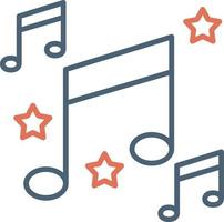 icono de vector de notas musicales