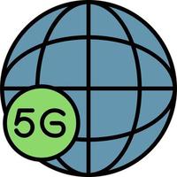 Global 5g Internet Vector Icon