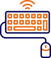 Keyboard And Mouse Vector Icon