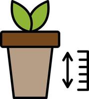 Plant Growth Chart Vector Icon