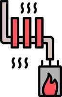 calor sistema vector icono