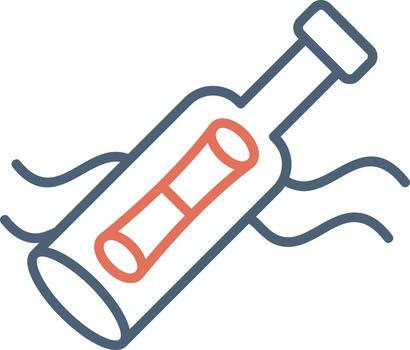 Message In A Bottle Vector Icon