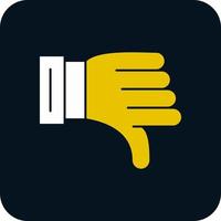 Thumbs Down Vector Icon Design