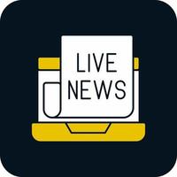 Live News Vector Icon Design