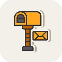 Postbox Vector Icon Design