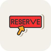 Reservation Vector Icon Design