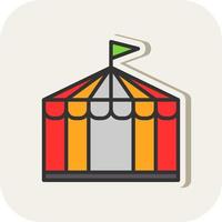 Circus Tent Vector Icon Design