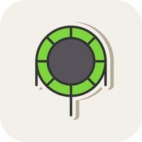 Trampoline Vector Icon Design