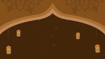 Ramadan background animation, decorated with lanterns video