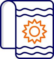 Beach Towel Vector Icon