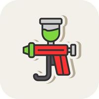 Spray Gun Vector Icon Design