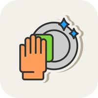 Washing Dishes Vector Icon Design