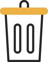 Trash Bin Vector Icon Design