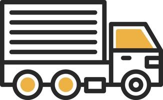 Cargo Truck Vector Icon Design