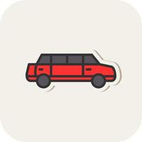 Limousine Vector Icon Design