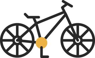 diseño de icono de vector de bicicleta de montaña