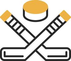 diseño de icono de vector de hockey sobre hielo