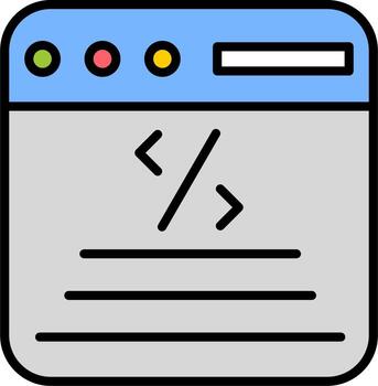 icono de vector de codificación