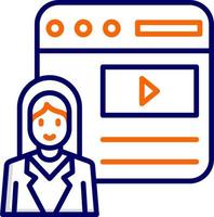 Blogger Vector Icon