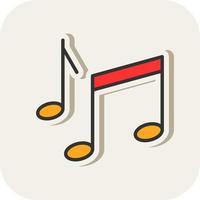 Musical Note Vector Icon Design