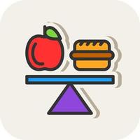 Balanced Diet Vector Icon Design