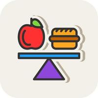 Balanced Diet Vector Icon Design