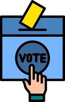 Vote Cast Vector Icon