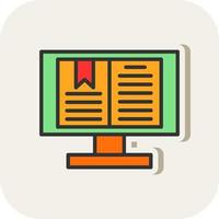 Digital Book Vector Icon Design