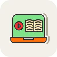 Online Course Vector Icon Design