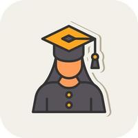 Graduate Woman Vector Icon Design