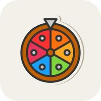 Wheel Of Fortune Vector Icon Design