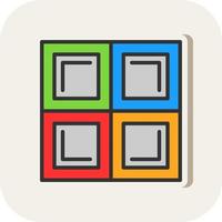 Blocks Vector Icon Design