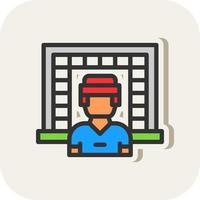 Goalkeeper Vector Icon Design