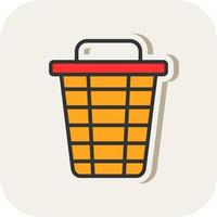 Trash Bin Vector Icon Design